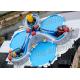 0.9 mm PVC Bear Haunt Inflatable Water Parks 3 Pool Three For Outdoor