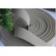 Safe Gray Color Flat Braded Fabric Webbing Olefin Material Durable