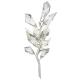 Silver Hand Cut Faceted Crystal Leaves Wall Lights Indoor