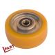 OD 100mm Forklift Drive Wheel Polyurethane Caster Wheels With Ball Bearings
