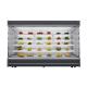 Modern Fan Cooling Shelf Open Chiller Fridge For Beverage / Fruit / Vegetable