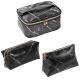 Water Resistant 3 Pieces Marble PU Leather Cosmetic Toiletry Bag