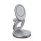 Zinc Alloy Metal Wireless Charging 3 In 1 Wireless Charger Multiple Devices Non Rotatable