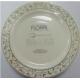 10.25 Inch Lace Design Wedding Party Plastic Plates, Fancy Salad Plates And Appetizer Plates For All Holidays &Occasions