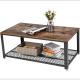 Simple Loft Style Center Table Furniture with Storage American Vintage Retro Design