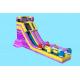 16m Long Lovely Custom Fire Ice Color Inflatable Water Slide For Adults and Kids
