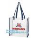 clear vinyl pvc zipper bags with handles, waterproof shopping clear pvc cosmetic handles plastic bag with snap button