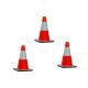 Rubber Base Material 1.5KGS SH-X056 45cm Road Safety Cone for Traffic Warning Products