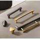 Gold Nordic Kitchen Drawer Wardrobe Brass Pull Handles Embossing Knobs Furniture Cabinets Door Knurling Knurled Handle