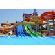 18.5Kw 3m Width Water Park Slide Amusement Theme Park Facilities Games