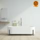 Residencial bathroom furniture artificial stone durable bathtub with four legs