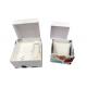 White Sustainable Paper Gift Packaging Box / Personalized Mens Watch Box