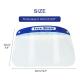 Disposable Protective Face Shield  Transparent Face Protection Shield FDA CE Approved