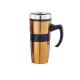 14oz inner PP Outer steel travel mug non-leak with handle convenient to drink