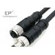 M8 Metal Waterproof Cable Aerial Plug Moulding 4 Core 24Awg Twisted Shielded Cable Connector M8 Quick Pair Plugging Cabl