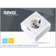 OEM Electrial white Wall Switch Socket 250V ,10A with CE approved