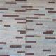 White And Red Marble Thin Stone Veneer For Fireplace Panels Split Surface