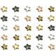 Hardness Anti Rust Star Shaped Rivets Bright Luster Five Pointed For Leather