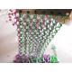 Colorful Double Hook Decorative Aluminum Chain Link Mesh For Shower Curtain