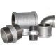 White Color Malleable Iron Pipe Fittings Metal Pipe Coupling Female Connection