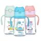 OKADI New Design BPA Free Trittan Carton Custom Plastic Kids Water Bottle, Non Spill Plastic Water Cups With Straw