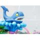 Cartoon Whale Spray Play Equipment For Kids / Adults , 0.3 - 0.6m Water Depth