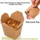Takeout Boxes Paper, 8 OZ Take Out Food Container, Kraft Small To Go Box, Recyclable Brown Cardboard Food Pails
