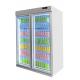 Large Supermarket Commercial Vertical Glass Door Refrigerator Remote Type