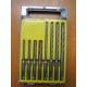 8-piece SDS-plus hammer drill set in Plastic box, single or cross tip