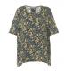 Plus Size Ladies Fashion Tops With Floral Printed Wear In Summer Beach