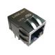 HFJ11-CMC1E-L12RL , RJ45 Single Port Tab-Down Common Mode Choke Jack