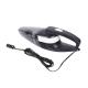 DC12V Handheld Car Vacuum Cleaner With Cigarette Lighter LED Lamp Plastic Black