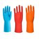 Strong Dip Flocklined Household Cleaning Gloves Puncture Resistant Xl Latex Gloves