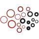 Flat Round Custom Silicone Rubber Parts , Rubber Spacer Washer For Hose Plumbing Taps