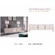 American style Living room furniture Floor stand for TV table in light luxury Stainless steel metal with Coffee table