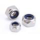 DIN985 Stainless Steel Nylon-inserts Locknuts  Nylon-inserts Hexagon Locknuts