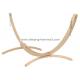 12 Foot Solid Single Wooden Curved Arc Hammock With Hooks Chains Two Person Free Standing