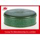 Matt Finished Round Cookie Gift Tins With Lids , Food Grade CMYK Printed Cylinder Biscuit Tin