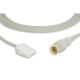 Gray Schiller SpO2 Extension Cable 2.4m 8ft 8 Pin Connector