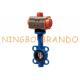 2'' DN50 Soft Seat Wafer Butterfly Valve With Pneumatic Actuator