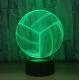 Volleyball 7 Colors Change 3D LED Night Light with Remote Control Ideal For Birthday Gifts And Party Decoration