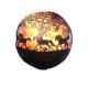 Customized 800mm Corten Steel Fire Pit Outdoor Bowl Rustic Red Or Sphere