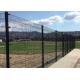 Black PVC Coated Welded Wire Mesh Fence 200mm X 50mm 5.5mm Diameter