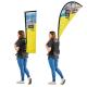 Backpack Polyester Outdoor Teardrop Flags Promotional Teardrop Banners Aluminum Pole