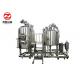 Silver Stainless Steel Brewing Equipment , 1000 / 600 / 500 Litre Brewing System