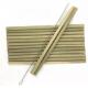 Custom Natural Biodegradable Bamboo Straws 20cm Reusable Straight Straws With Brush