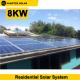 Household 8KW Hybrid Solar System Kit Inverter RS232 Communication