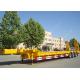 Customized tri axle 80 ton heavy low bed semi trailer for Algeria