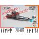 Diesel Engine Injector 211-3022 211-3021 102-6236 10R-0956 For  C15/3406E Common Rail
