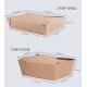 Ecofriendly Kraft Paper Disposable Food Container Fast Packing Oil Proof
